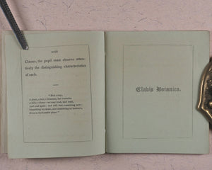 Clavis Botanica. A Key to the Study of Botany: on the System arranged by Linnaeus. Fry, Edmund, Houndsditch. London. 1834.