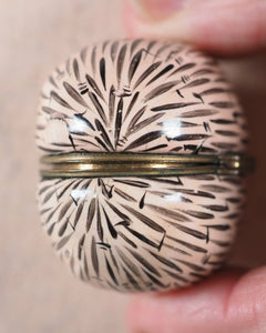 Faux 'Walnut' miniature enamel box. 1760-1770.