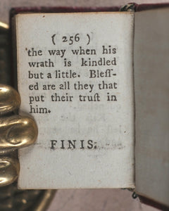 Bible in minuiture [sic] or a concise history of Old & new Testaments. Newbery, E. London. 1780.