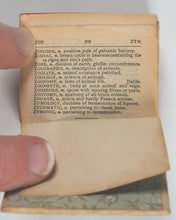 Load image into Gallery viewer, Bryce's Thumb English Dictionary, comprising:besides the ordinary and newest words in the language, short explanations of a large number of scientific, philosophical, literary and technical terms Bryce, David &amp; Son. Glasgow. 1892.
