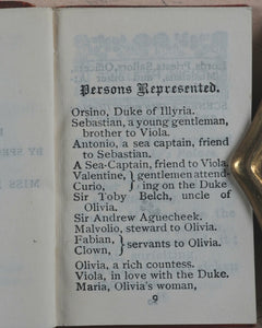 Shakespeare, William. Twelfth Night. Bryce, David & Son. Glasgow. 1904.