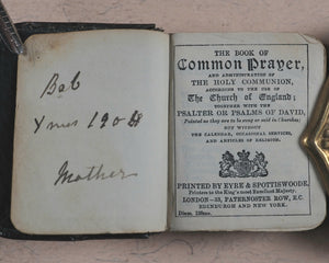 Church of England. Book of Common Prayer. Eyre & Spottiswoode. London. Circa 1903.
