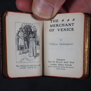 Shakespeare, William. Ellen Terry: A Midsummer Night's Dream, Much Ado About Nothing, Merchant Of Venice, Twelfth Night, The Merry Wives of Windsor. Bryce, David & Son Glasgow. 1905 Five matching volumes.