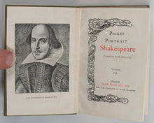 Load image into Gallery viewer, Shakespeare, William. Pocket Portrait Shakespeare. Complete with glossary. Bryce, David &amp; Sons. Glasgow. Circa 1899.
