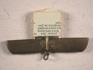 Almanach 1879. Germany. Novel brass folding case.