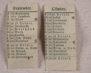 Almanach 1879. Germany. Novel brass folding case.