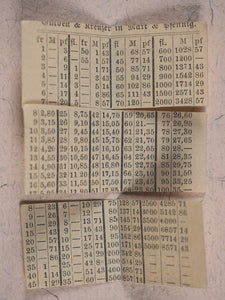 Almanach 1879. Germany. Novel brass folding case.
