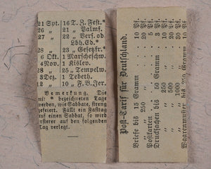 Almanach 1879. Germany. Novel brass folding case.