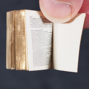 Smallest English Dictionary in the World. Comprising: besides the ordinary & newest words in the language, short explanations of a large number of scientific, philosophical, literary & technical terms. Bryce, David & Son. Glasgow. 1893. SILVER LOCKET