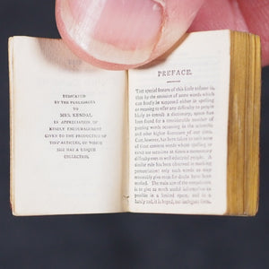 Smallest English Dictionary in the World. Comprising: besides the ordinary and newest words in the language, short explanations of a large number of scientific, philosophical, literary and technical terms. Bryce, David & Son. Glasgow. Circa 1894.