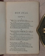 Load image into Gallery viewer, Byron, George Gordon Noël. Don Juan in 16 Cantos. Cornish &amp; Co. 126 Newgate St.London. Circa 1845.
