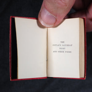 Burns, Robert. Cottar's Saturday Night and other poems. Bryce, David & Son. Glasgow. 1907. Complete with original brass book holder bust of Burns.