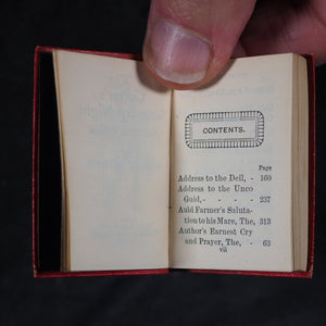 Burns, Robert. Cottar's Saturday Night and other poems. Bryce, David & Son. Glasgow. 1907. Complete with original brass book holder bust of Burns.