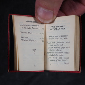 Burns, Robert. Cottar's Saturday Night and other poems. Bryce, David & Son. Glasgow. 1907. Complete with original brass book holder bust of Burns.