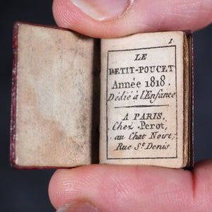 Petit Poucet Annee 1818. Dediee a L'enfance. Perot. Paris. 1817.