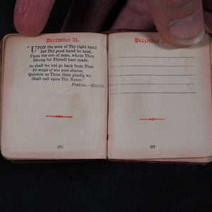 Royal Bijou Birthday Book: a selection from the poetical works of Shakespeare, Wordsworth, Hood, Tennyson, Moore, Burns, Cowper, Scott, Goldsmith, Hemans, Byron, Milton. Eyre & Spottiswoode, His Majesty's Printers, Downs Park Road, N.E. London. 1901.