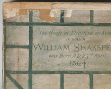 Load image into Gallery viewer, Shakespeare's House. Ulster Stationery Company. Containing Illustrated Pocket Shakespeare. Bryce, David &amp; Son. Glasgow. 1886.
