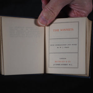 Shakespeare, William. Comedies, Histories and Tragedies of Mr. William Shakespeare together with his Poems and Sonnets with Introductions and Footnotes by W. J. Craig in Forty Volumes. Methuen & Co. London. 1905. With original revolving bookcase.