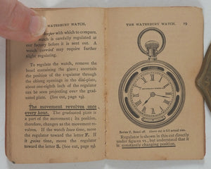 Waterbury Watch. Waterbury Watch Co. Waterbury, Conneticut. 1884. [Trade catalogue for pocket watches].