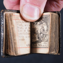 Load image into Gallery viewer, Biblia or a Practical Summary of Old &amp; New Testaments. 1728. Wilkin, R. [London]. 1727. Underlined in red and hand corrected to 1728. Black binding.
