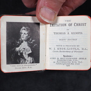 Imitation of Christ, with Preface by W.J.Knox-Little. Eyre & Spottiswoode [London]. 1906. Silver plaque.