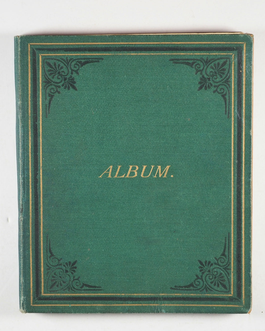 Mid-Victorian Album or Commonplace Book. Pressed flowers, frenware art, poetry, signed and dated inscriptions. 1878.