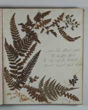 Load image into Gallery viewer, Mid-Victorian Album or Commonplace Book. Pressed flowers, frenware art, poetry, signed and dated inscriptions. 1878.
