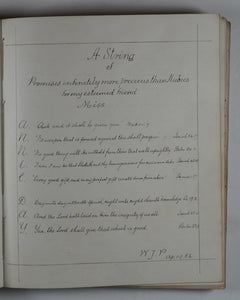 Mid-Victorian Album or Commonplace Book. Pressed flowers, frenware art, poetry, signed and dated inscriptions. 1878.