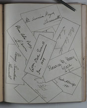 Load image into Gallery viewer, Mid-Victorian Album or Commonplace Book. Pressed flowers, frenware art, poetry, signed and dated inscriptions. 1878.

