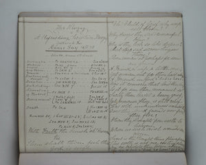 Mid-Victorian Album or Commonplace Book. Pressed flowers, frenware art, poetry, signed and dated inscriptions. 1878.