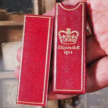 Load image into Gallery viewer, Queen Elizabeth ii. E.R. Coronation Souvenir Memo Book. &gt;&gt;MINIATURE &quot;FINGER&quot; CORONATION SOUVENIR&lt;&lt; Publication Date: 1953 CONDITION: VERY GOOD
