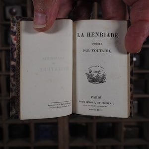 La Henriade. Poeme par Voltaire. >>MINIATURE LITERARY CLASSIC<< Voltaire Publication Date: 1824 CONDITION: VERY GOOD