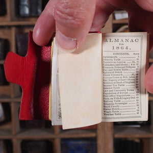 Pearl pocket Book and Fashionable Remembrancer for 1864 [with] Miniature Ball-Room Guide. >>RARE MINIATURE ALMANAC "FOR THE LADIES"<< Publication Date: 1863 CONDITION: NEAR FINE