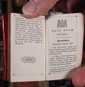 Pearl pocket Book and Fashionable Remembrancer for 1864 [with] Miniature Ball-Room Guide. >>RARE MINIATURE ALMANAC "FOR THE LADIES"<< Publication Date: 1863 CONDITION: NEAR FINE