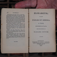 Load image into Gallery viewer, Rasselas: a Tale. [together with] Elizabeth; or, Exiles of Siberia. A Tale founded on facts, from the French of Madame Cottin. &gt;&gt;DOUBLE MINIATURE VOLUME&lt;&lt; Johnson, Samuel [with] Madame [Sophie] Cottin. Publication Date: 1835 CONDITION: GOOD
