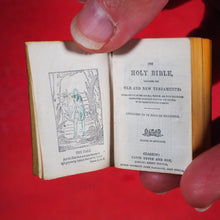 Load image into Gallery viewer, Holy Bible Containing The Old And New Testaments: Translated Out Of The Original Tongues. &gt;&gt;MINIATURE BRYCE BIBLE&lt;&lt; Publication Date: 1901 CONDITION: VERY GOOD
