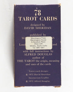 Sheridan-Douglas Tarot deck. Alfred Douglas. Artist David Sheridan. Mandragora Press. 1972