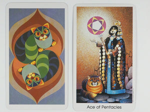 Tarot of the Cat People. Instructions and designs by Karen Kuykendall. U.S. Games Systems Inc. 1985.