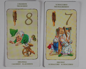 Tarots of the Gnomes. I Tarocchi degli Gnomi. Antonio Lupatelli. Lo Scarabeo. Torino. Italy. 1995.