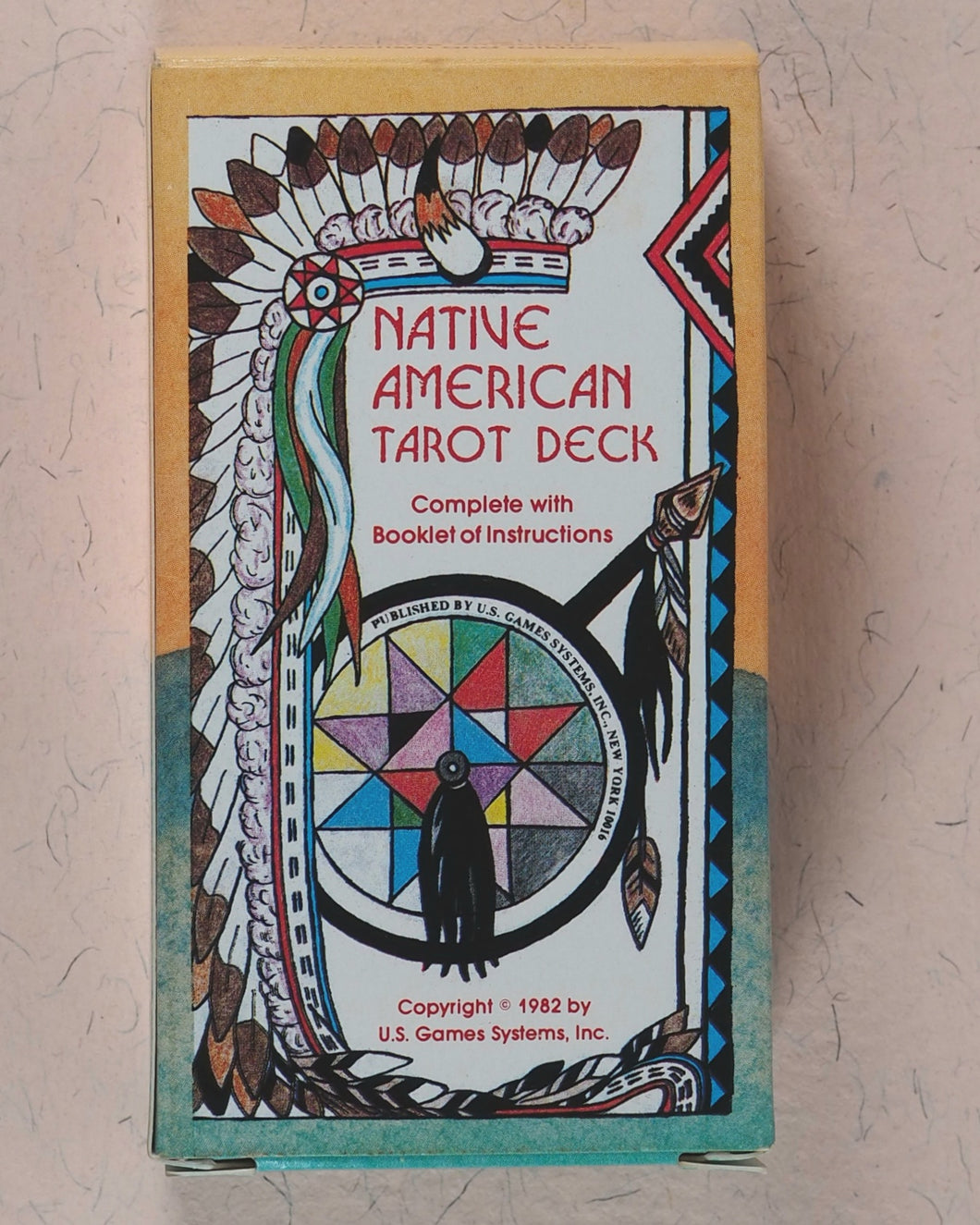 Native American Tarot Deck. Magda Weck Gonzalez, Shawnee, with Harry Sparrowhawk and illustrated by J.A. Gonzalez. U.S. Ganes Systens. U.S.A. 1982.  ISBN 0880790091.