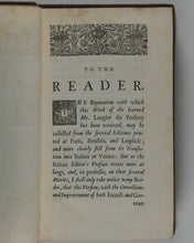 Load image into Gallery viewer, New Method of Studying History. &gt;&gt;FIRST EDITION&lt;&lt; 2 volumes. Richard Rawlinson. London: printed for W. Burton. 1728.
