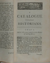 Load image into Gallery viewer, New Method of Studying History. &gt;&gt;FIRST EDITION&lt;&lt; 2 volumes. Richard Rawlinson. London: printed for W. Burton. 1728.
