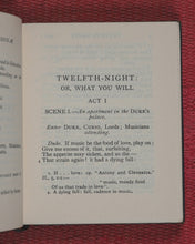 Load image into Gallery viewer, Miniature Book. Shakespeare, William. Twelfth-Night or What You Will. Methuen &amp; Co. 36 Essex Street, W.C. [London]. 1904.
