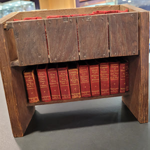 Shakespeare's Desk     Contains 40 vols bound as 20 (twenty), in red lambskin.