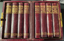 Load image into Gallery viewer, ILLUSTRATED POCKET SHAKESPEARE     SHAKESPEARE: COMPLETE WITH GLOSSARY, 8 VOLUMES, CAREFULLY EDITED AND COMPARED WITH THE BEST TEXTS BY TALFOURD BLAIR. CIRCA 1886.

