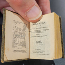 Load image into Gallery viewer, Illustrated Miniature Bible - Souvenir of the Glasgow     Exhibition. c1901.     The Holy Bible Containing the Old and New Testaments Translated out of the Original Tongues by His     Majesty&#39;s Special Command.
