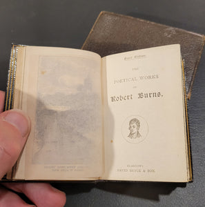 Poetical works of Robert Burns-Pearl Edition-With        fore-edge portrait of the author c 1890