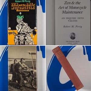 Zen and the Art of Motorcycle Maintenance. Robert M. Pirsig. ISBN 10: 0370103386 / ISBN 13: 9780370103389 Published by William Morrow, 1974 Condition: Very Good Hardcover