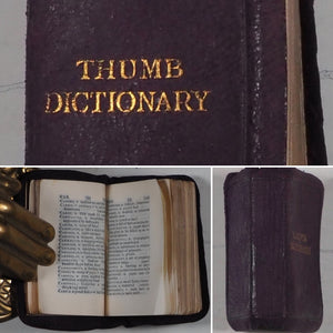 BRYCE'S DIAMOND ENGLISH DICTIONARY. Comprising: Besides The Ordinary And Newest Words in the Language, Short Explanations of a Larger Number of Scientific, Philosophical, Literary, and Technical Terms. Published by David Bryce, 1896. >>MINIATURE BOOK<<