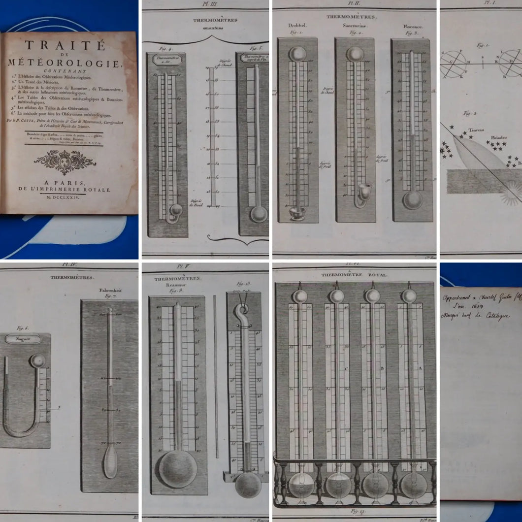 Traite de Meteorologie. Cotte, Louis. Publication Date: 1774 Condition: Very Good